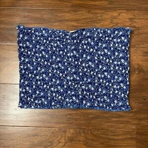 Aerie Smocked Floral Bandeau Top Size M